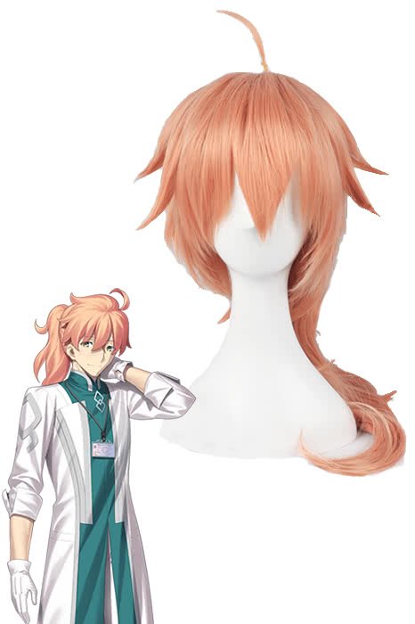 Fate Grand Order Dr.Romani Archaman Orange Cospaly Wig - lemailwigs