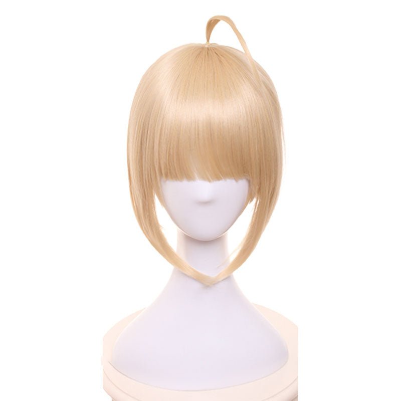 Fate Stay Night Saber Artoria Gold Cosplay Wig - lemailwigs
