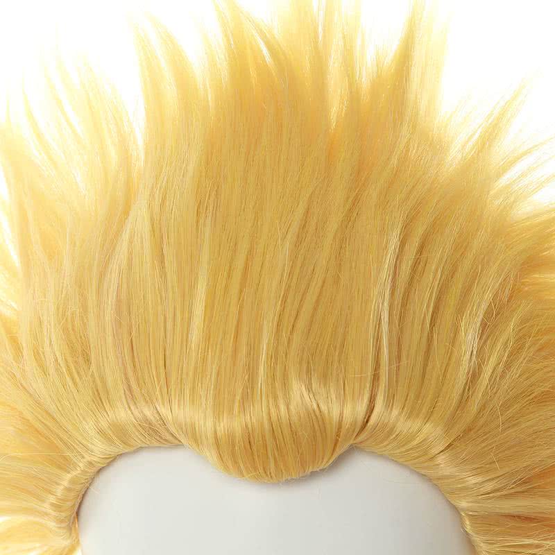 Fate/stay night Blonde Short Styled Synthetic Hair Curly Cosplay Wigs - lemailwigs