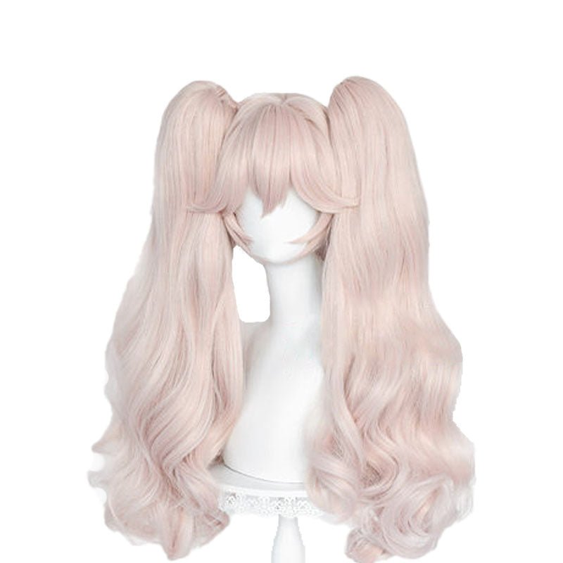 FGO Fate Tamamo no Mae Pink Long Curls Cosplay Wigs - lemailwigs