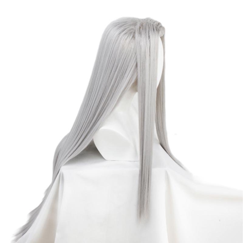 Final Fantasy Sephiroth Long Silver Straight Men Cosplay Wigs - lemailwigs