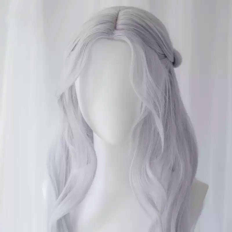 Final Fantasy XIV Venat White Cosplay Wig - lemailwigs