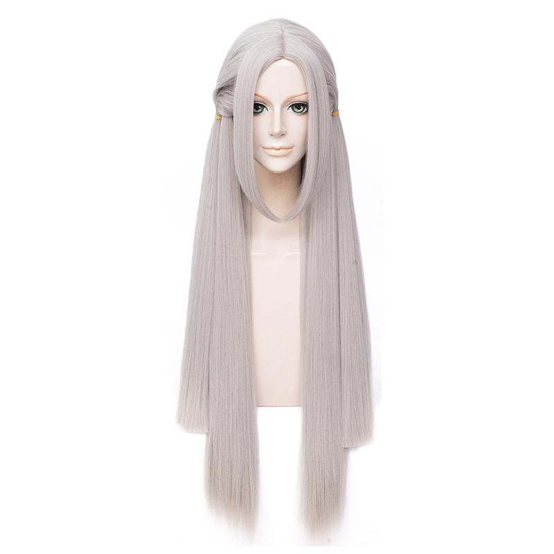 Fire Emblem: ThreeHouses Edelgard Long Straight Grey Cosplay Wigs - lemailwigs