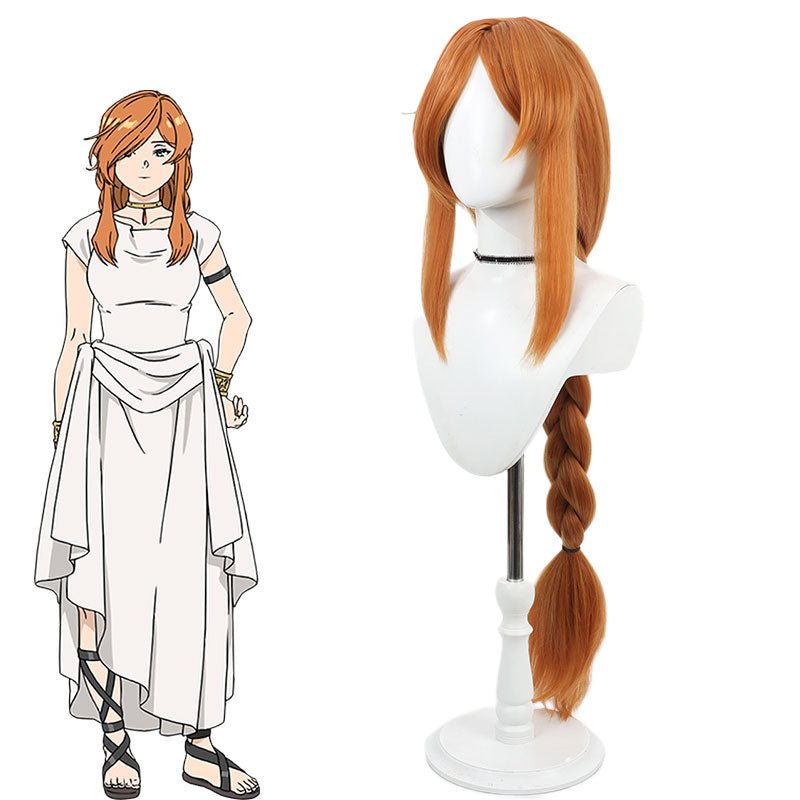 Frieren: Beyond Journey's End Flamme Orange Long Cosplay Wigs - lemailwigs