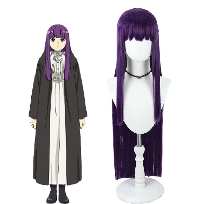 Frieren: Beyond Journey's End Fren Cosplay Costume And Purple Wig Kit - lemailwigs