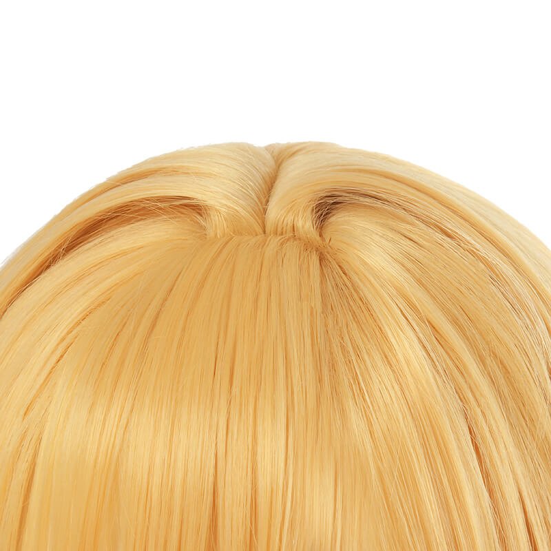 Game Genshin Impact Lumine Ying Short Straight Blonde Cosplay Wigs - lemailwigs