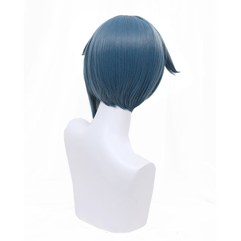 Game Genshin Impact Xingqiu Short Blue Bangs Cosplay Wigs - lemailwigs