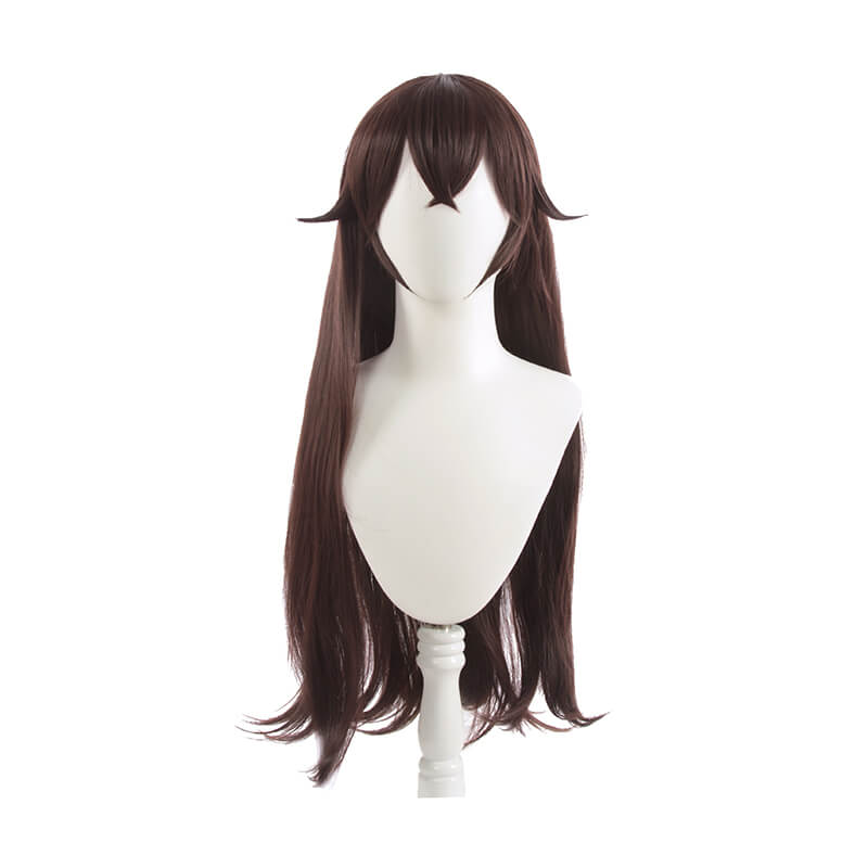 Genshin Impact Amber Long Straight Brown Cosplay Wigs - lemailwigs