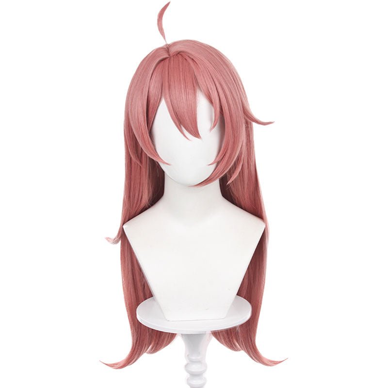 Genshin Impact Clervie Pink Cosplay Wig - lemailwigs