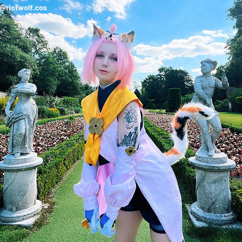 Genshin Impact Diona Short Pink Cosplay Wigs - lemailwigs