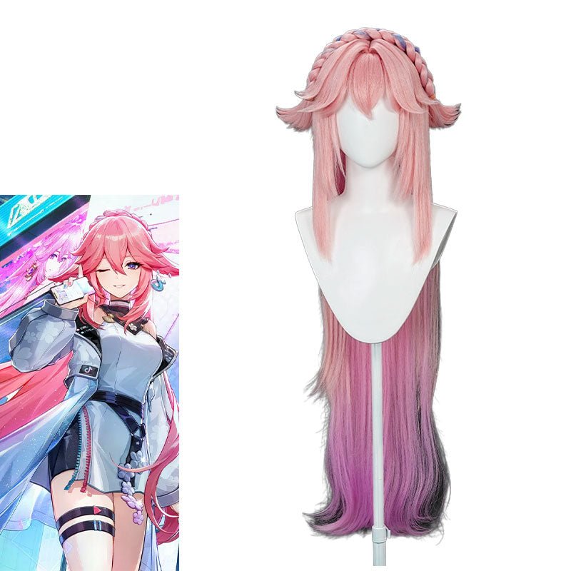 Genshin Impact Douyin Yae Miko Tiktok Cosplay Wig - lemailwigs
