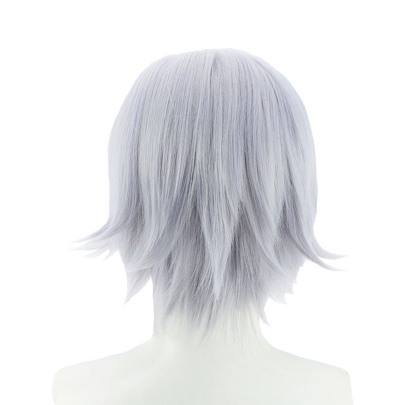 Genshin Impact Fatui Short Blue Grey Cosplay Wigs - lemailwigs