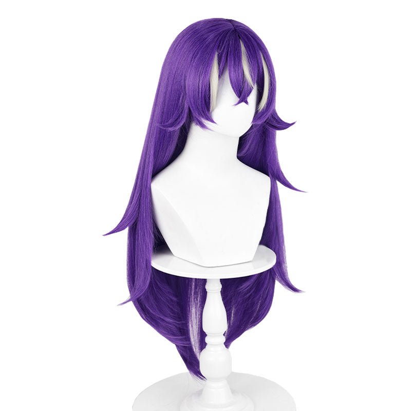 Genshin Impact Fontaine Chevreuse Purple Mixed White Cosplay Wig - lemailwigs