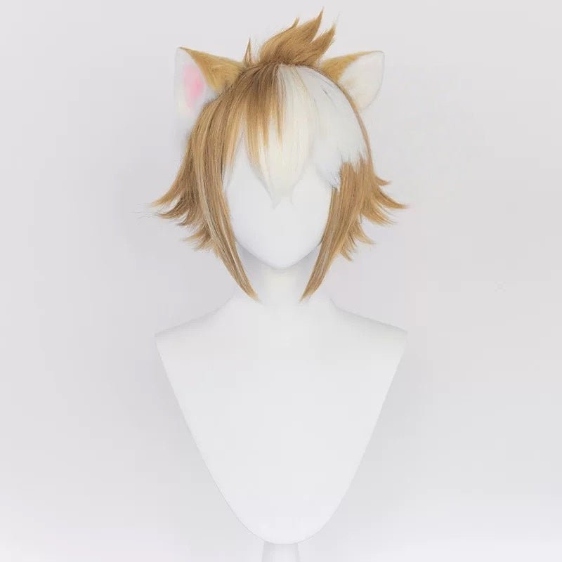Genshin Impact Gorou Short Ears Brown Cosplay Wigs - lemailwigs