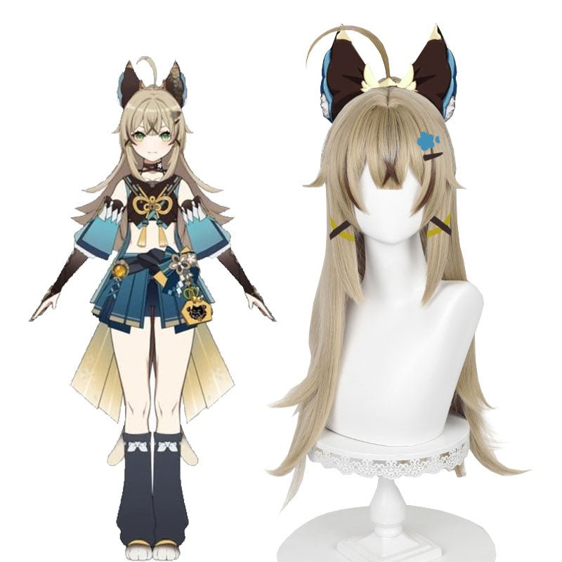 Genshin Impact Kirara Multi - Color Cosplay Wig - lemailwigs