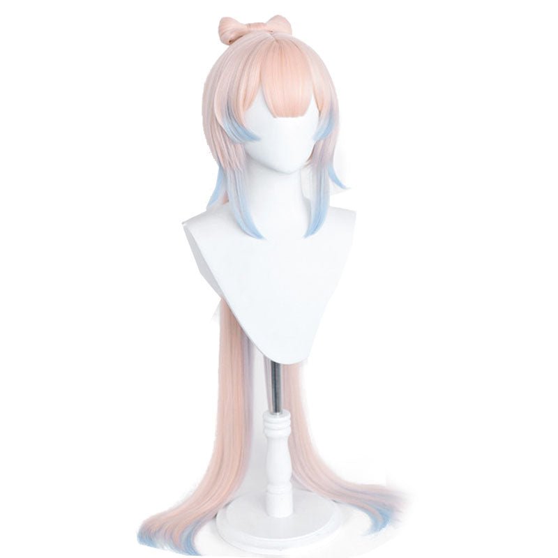 Genshin Impact Kokomi Light Orange Gradient Cosplay Wigs2