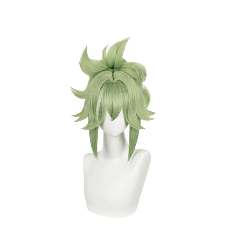 Genshin Impact Kuki Shiobu Short Green Cosplay Wigs - lemailwigs