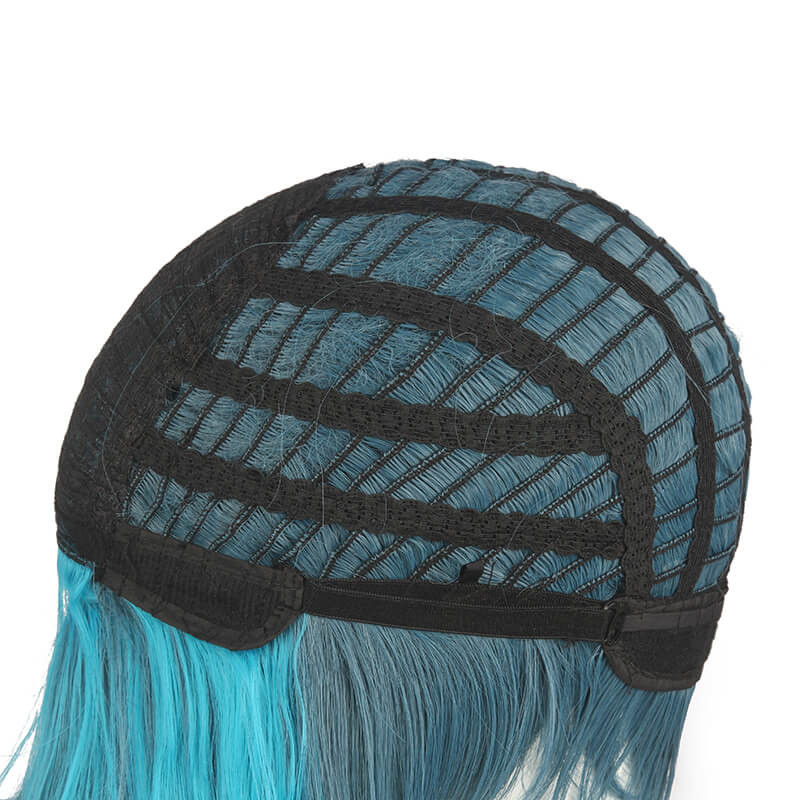 Genshin Impact Mountain Demon Xiao Short Mixed Blue Cosplay Wigs - lemailwigs