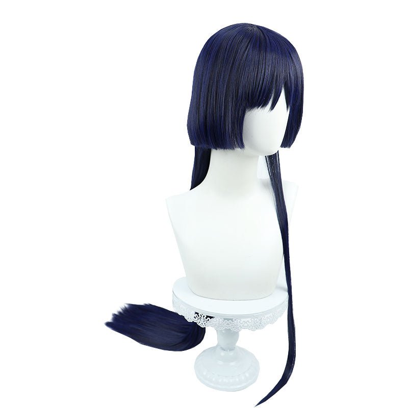 Genshin Impact Scaramouche Long Dark Bule Cosplay Wig - lemailwigs