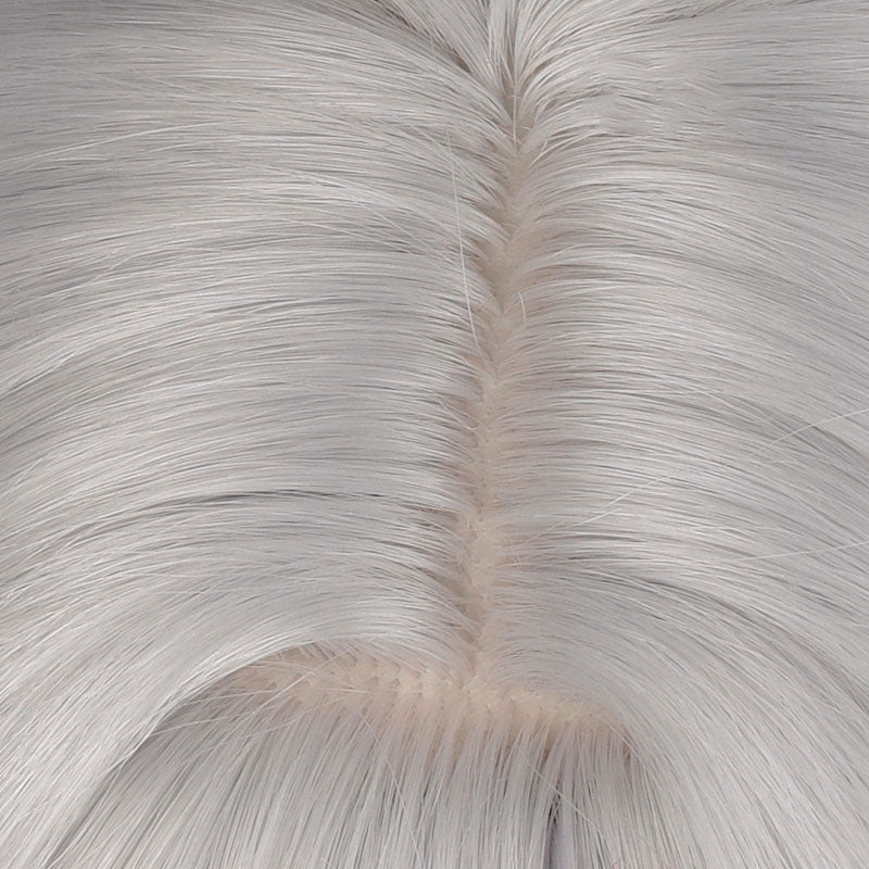 Genshin Impact Skirk Grey Mixed Blue Cosplay Wig - lemailwigs