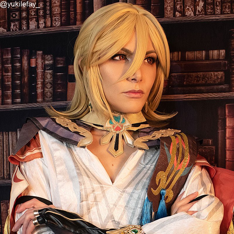 Genshin Impact Sumeru Kaveh Blonde Cosplay Wigs - lemailwigs