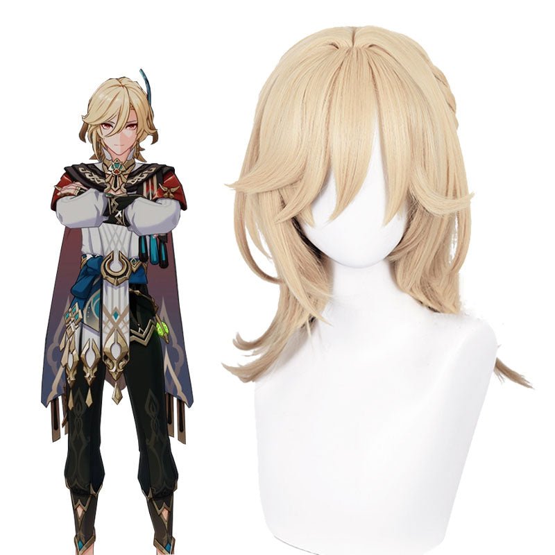 Genshin Impact Sumeru Kaveh Blonde Cosplay Wigs - lemailwigs
