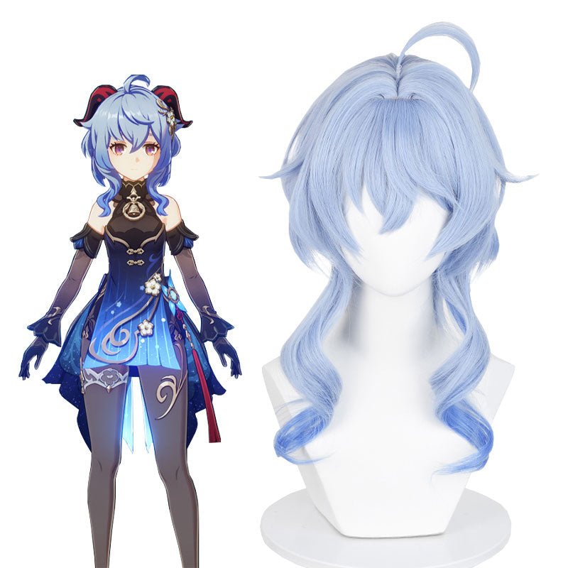 Genshin Impact Twilight Blossom Ganyu Cosplay Wig - lemailwigs