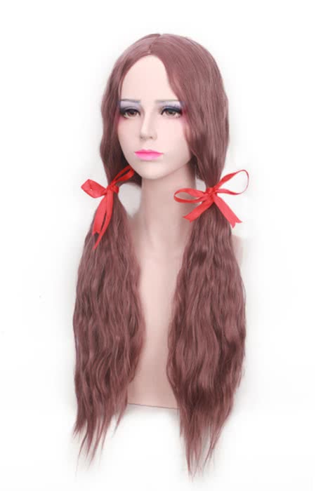 Girls Fashion Long Synthetic Waved Fluffy Wigs - lemailwigs