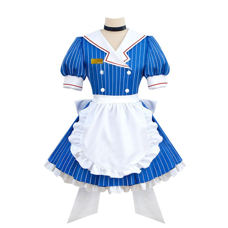 Hatsune Miku Mesmerizer Blue Halloween Cosplay Costume And Long Wig Kit - lemailwigs