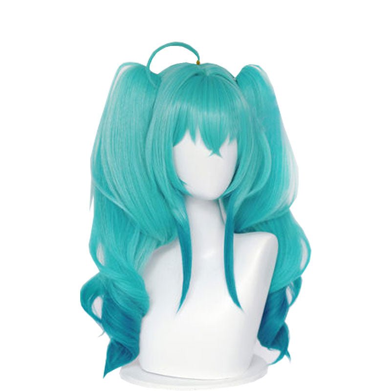 Hatsune Miku Vocaloid Miku Light Blue Double ponytail Cosplay wigs - lemailwigs