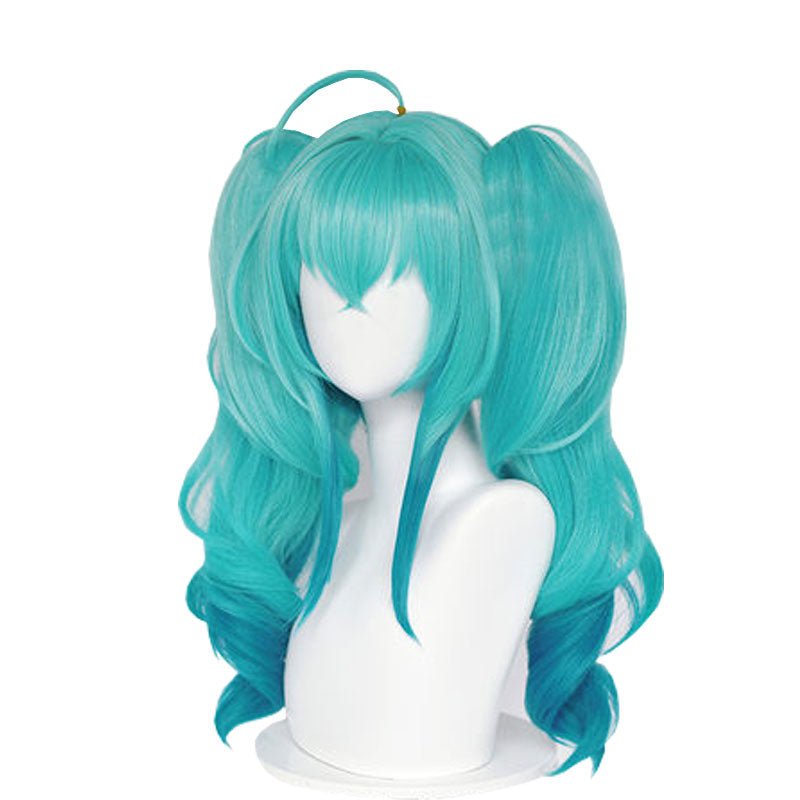 Hatsune Miku Vocaloid Miku Light Blue Double ponytail Cosplay wigs - lemailwigs