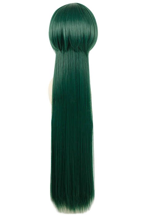 HITMAN REBORN! Yuni Uni Long Straight Synthetic Hair Dark Green Anime Cosplay Wigs - lemailwigs