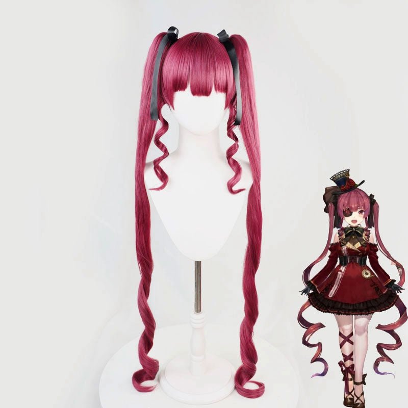 Hololive Vtuber Houshou Marine Red Cosplay Wigs 5 Styles - lemailwigs