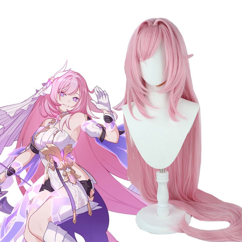 Honkai Impact 3rd Elysia Long Pink Cosplay Wigs - A - lemailwigs