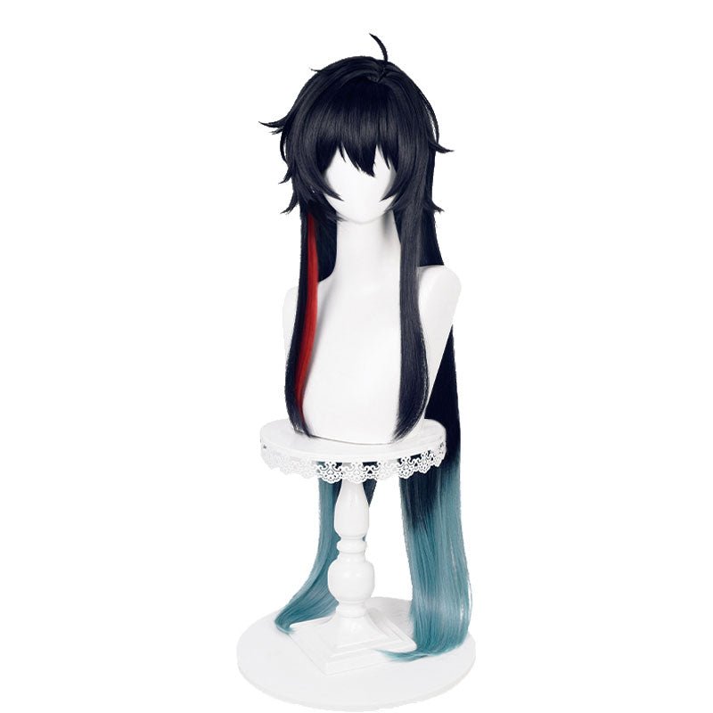 Honkai: Star Rail Danheng Imbibitor Lunae Long Multi Color Cosplay Wig2