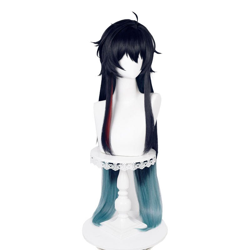 Honkai: Star Rail Danheng Imbibitor Lunae Long Multi Color Cosplay Wig4