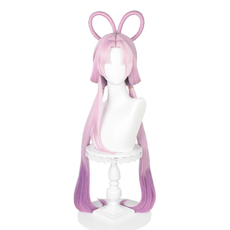 Honkai: Star Rail Fu Xuan Pink Gradient Purple Cosplay Wig - lemailwigs