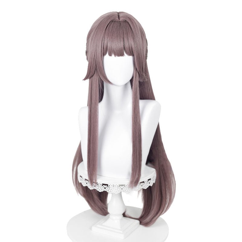 Honkai: Star Rail Herta Long Stright Purple Cosplay Wig - lemailwigs