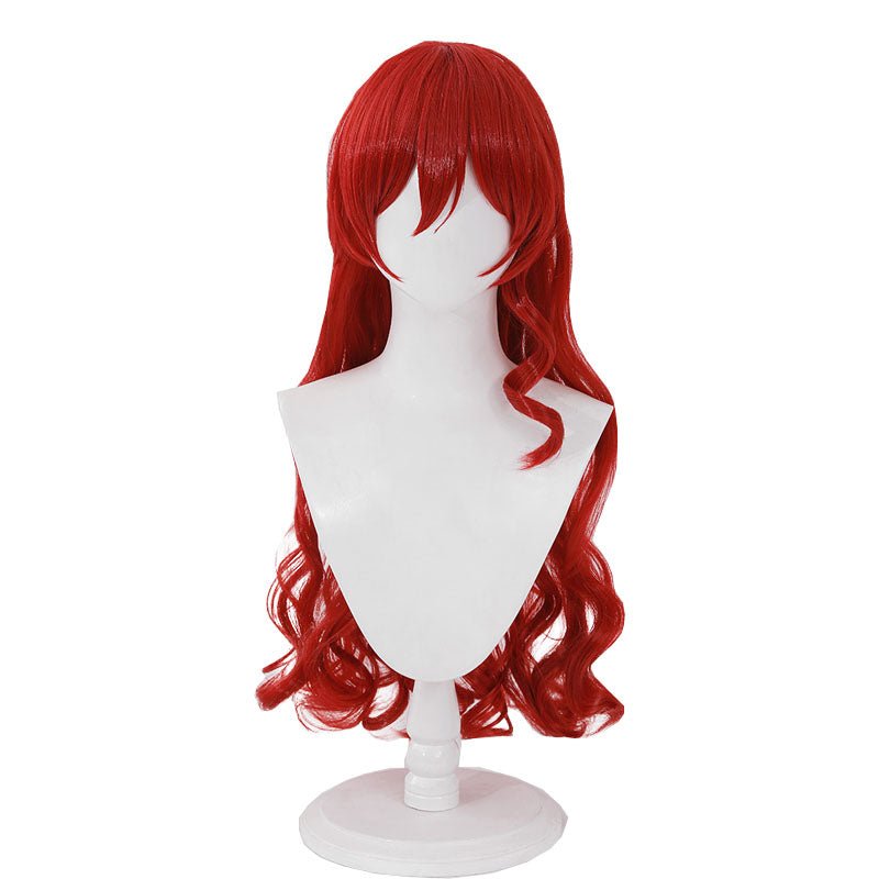 Honkai: Star Rail Himeko Red Curly Cosplay Wig - lemailwigs