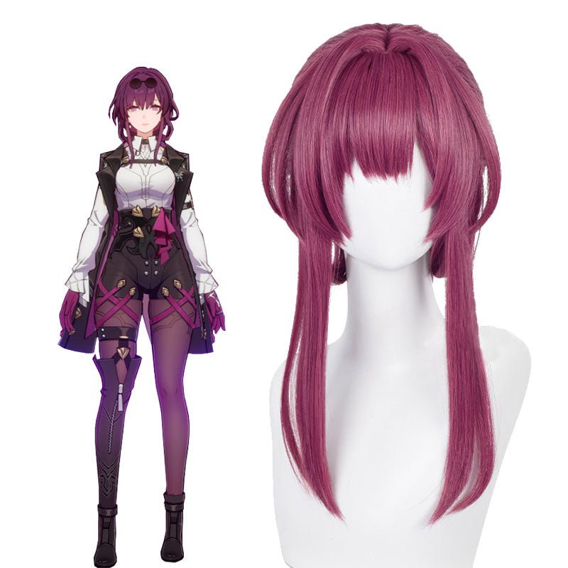 Honkai: Star Rail Kafka Wine Red Cosplay Wig - lemailwigs