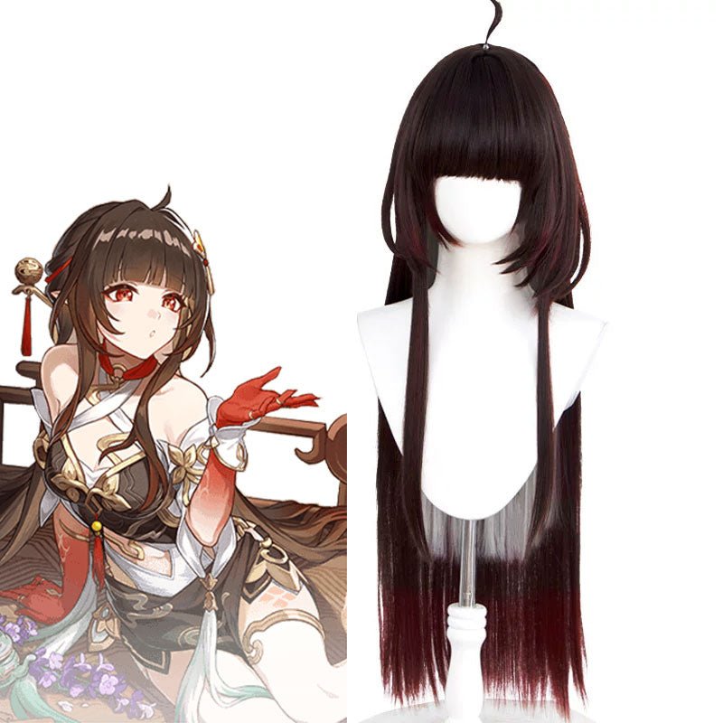 Honkai Star Rail Ling Sha Brown Cosplay Wig - lemailwigs