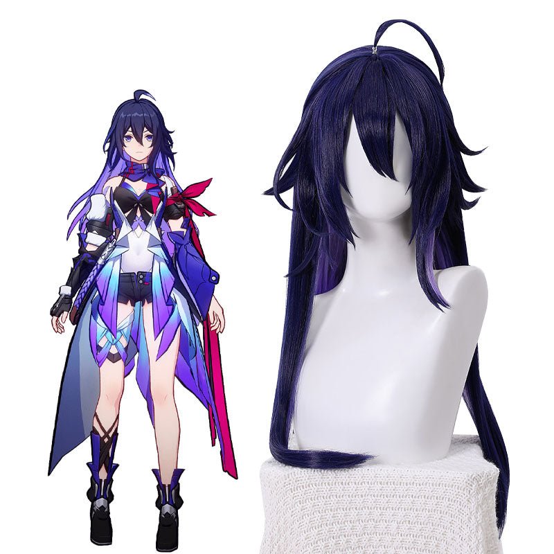 Honkai: Star Rail Seele Dark Blue Mixed Purple Cosplay Wig - lemailwigs