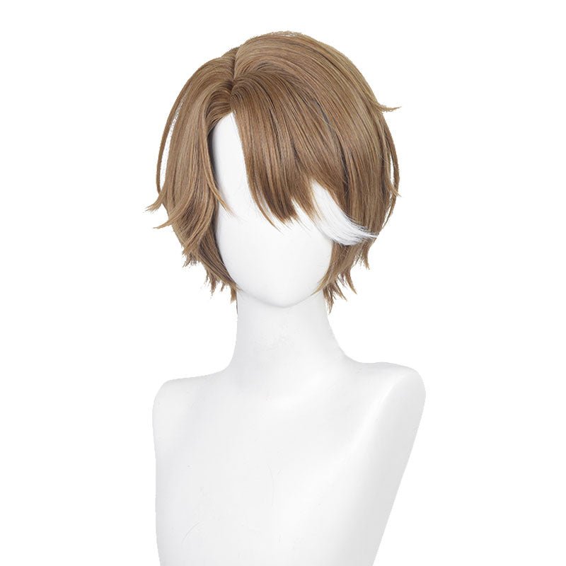 Honkai: Star Rail Welt Yang Brown Mixed White Cosplay Wig - lemailwigs