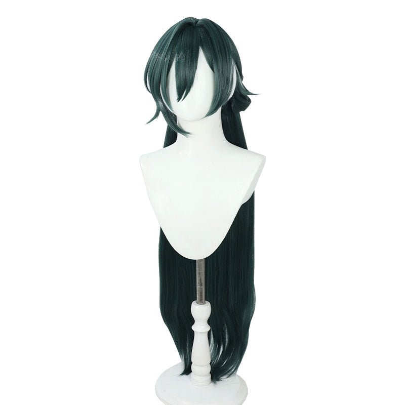 Honkai: Star Rail Yukong Dark Green Mixed White Cosplay Wig - lemailwigs
