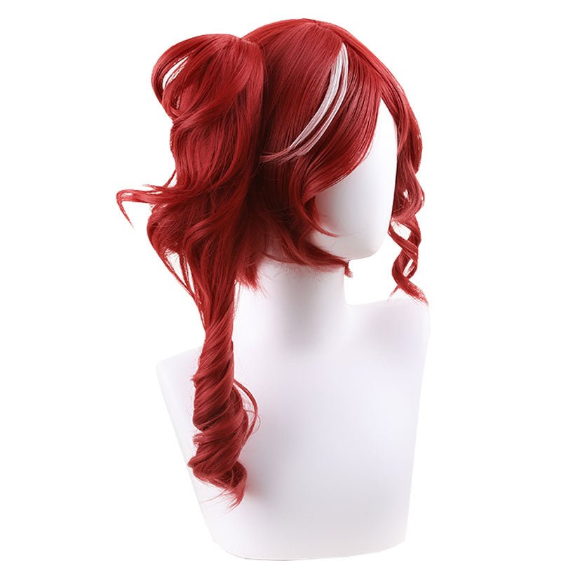 Identity V Crimson Red Mixed White Cosplay Wig - lemailwigs