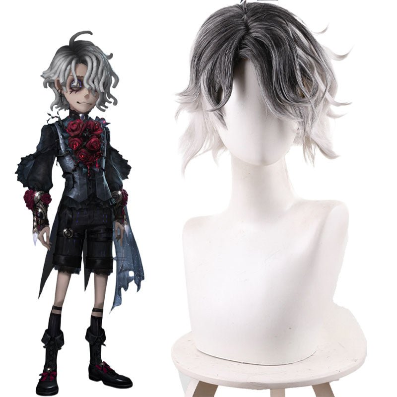 Identity V Patient Luminary Black mixed White Halloween Cosplay Wig - lemailwigs