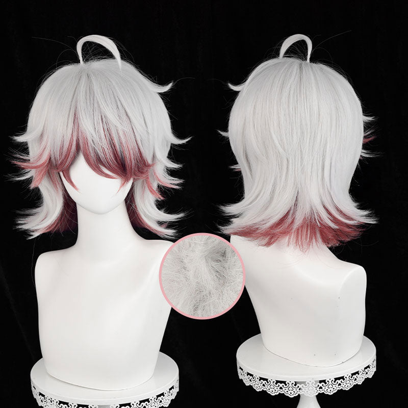 Identity V Patient Rare Case Grey mixed Red Cosplay Wig - lemailwigs