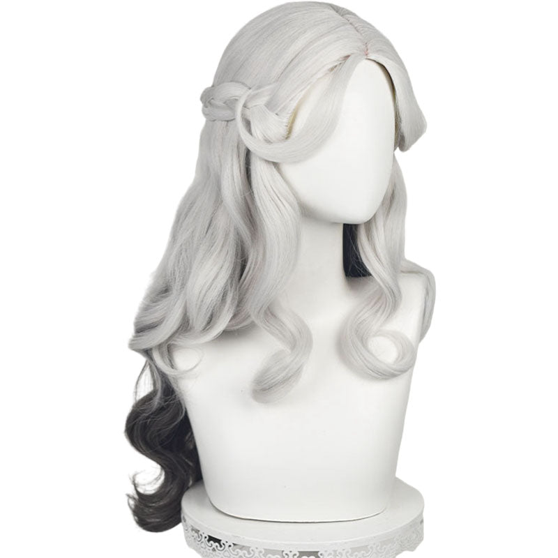Identity V Psychologist Everlasting Night Black mixed White Halloween Cosplay Wig - lemailwigs