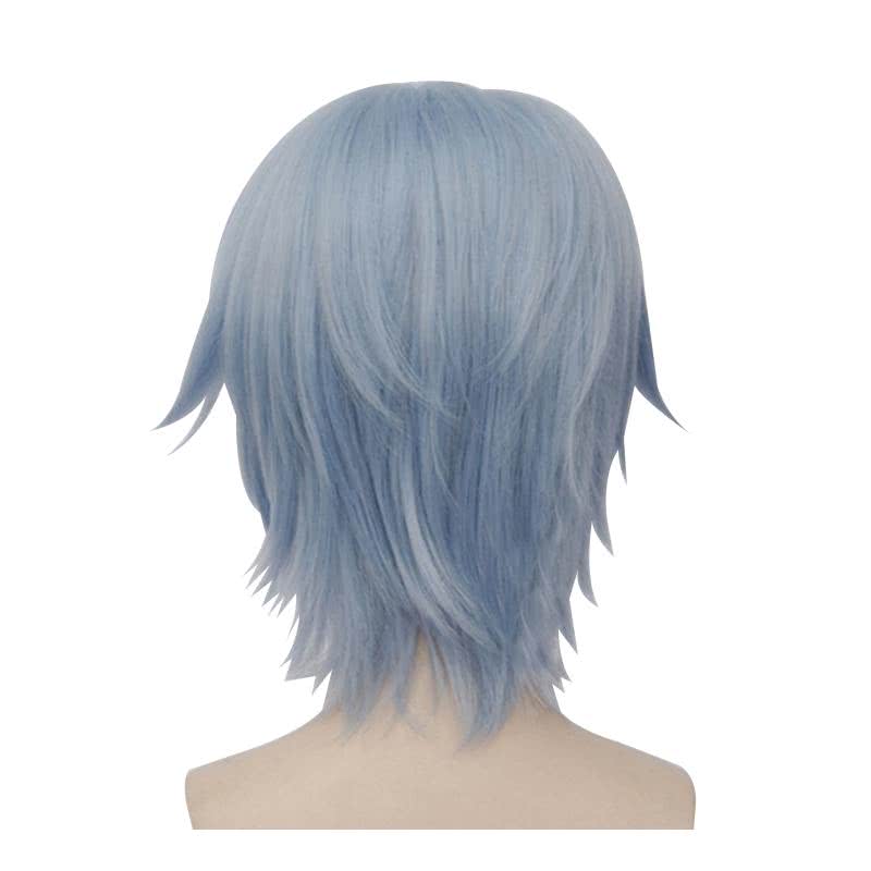 Idolish7 Yotsuba Tamaki Short Straight Blue Men Cosplay Wigs - lemailwigs