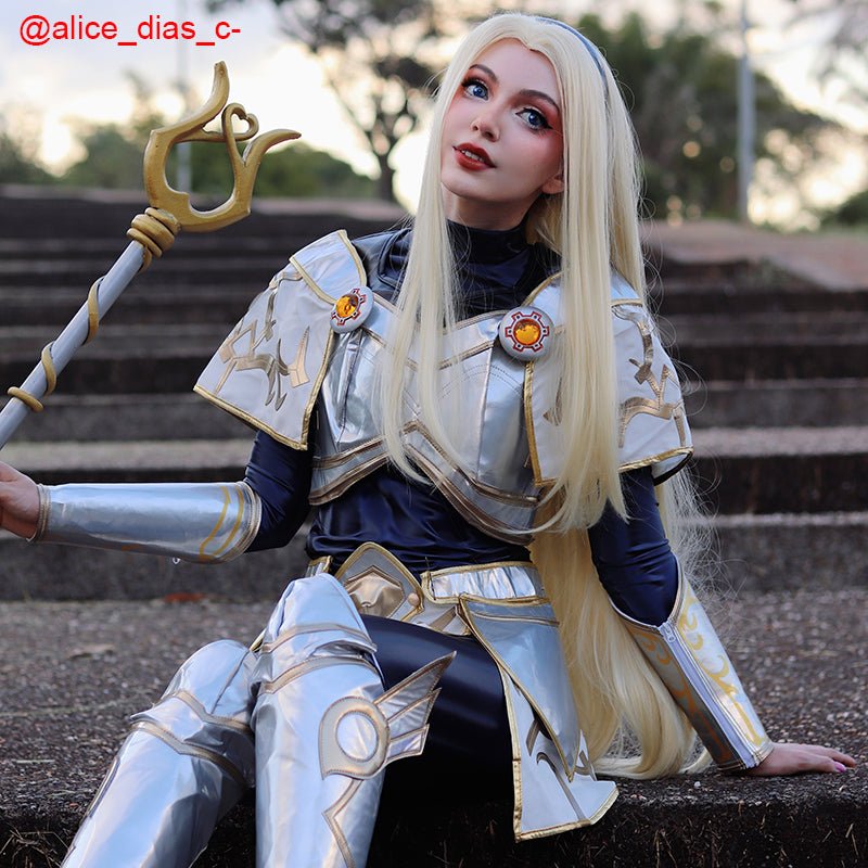 【In Stock 】LOL the Lady of Luminosity Lux Cosplay Costume Luxanna Crownguard Cosplay - lemailwigs